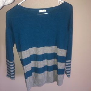 Blue and grey super soft sweater